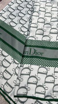 Шовкова хустинка Dior зелена 2602612250 фото