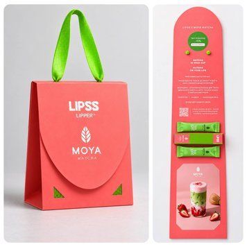 LIPSS блис для губ &times; MOYA MATCHA Matcha Strawberry Lipper 10 мл   sdfvaewdAW фото