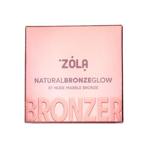 ZOLA Бронзер Natural Bronze Glow 01 Ніжна мармурова бронза Nude Marble Bronze AVDw фото