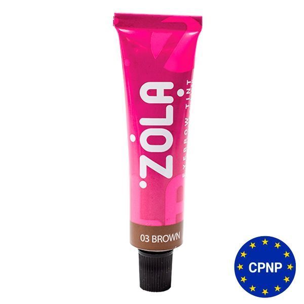 ZOLA Фарба для брів з колагеном Eyebrow Tint With Collagen 03 Brown 15 мл. tbawta фото