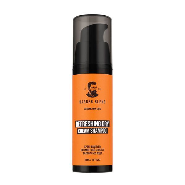 Крем-шампунь для миттєвої свіжості волосся без води Barber Blend врікеріке фото