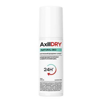 Натуральний дезодорант-спрей AxillDRY Natural Deo до 24 годин, 110 мл 3126506476 фото